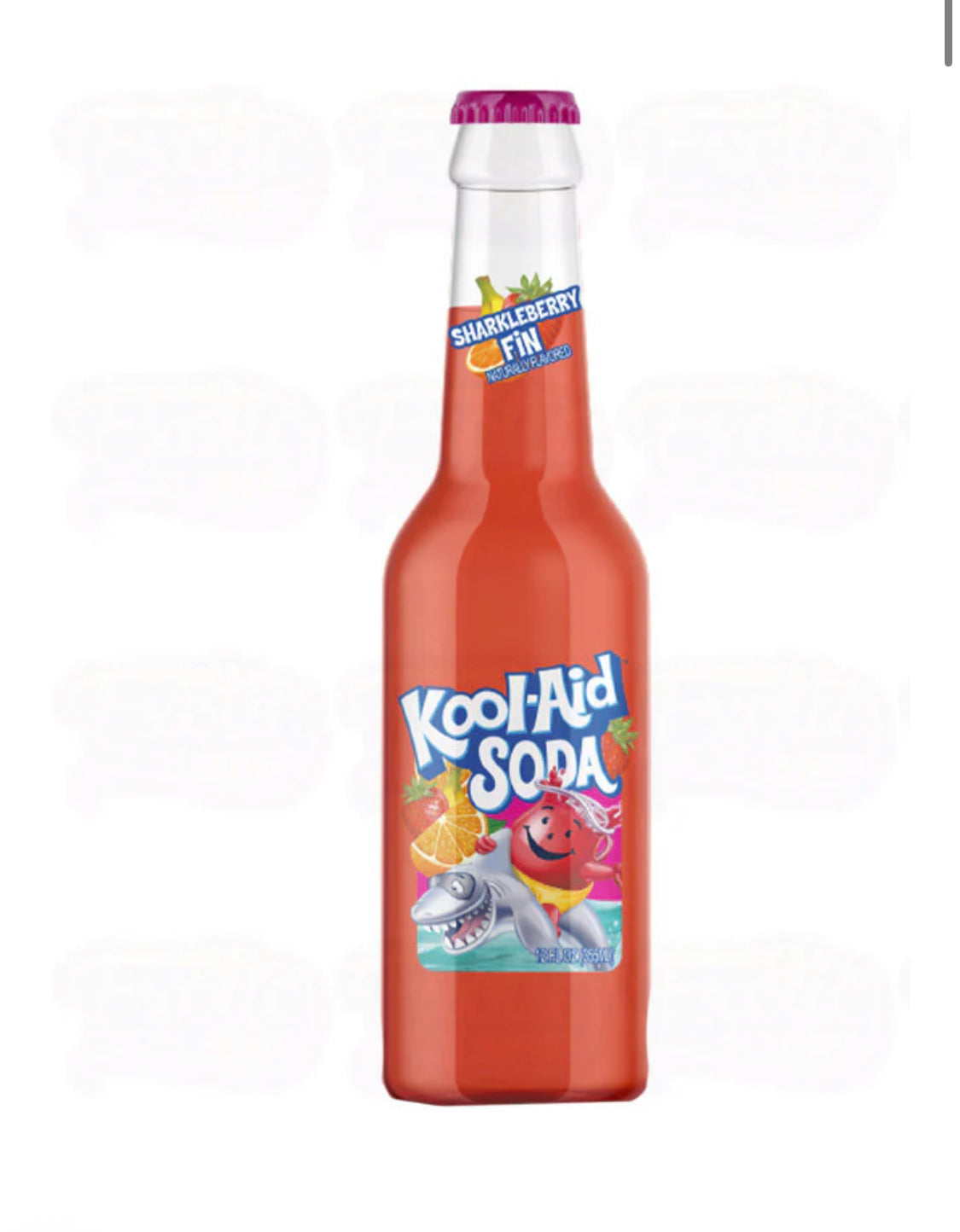 12 PACK! NEW! Kool-Aid Sharkleberry Fin Soda, 12 oz Bottles, FREE EXPEDITED SHIP