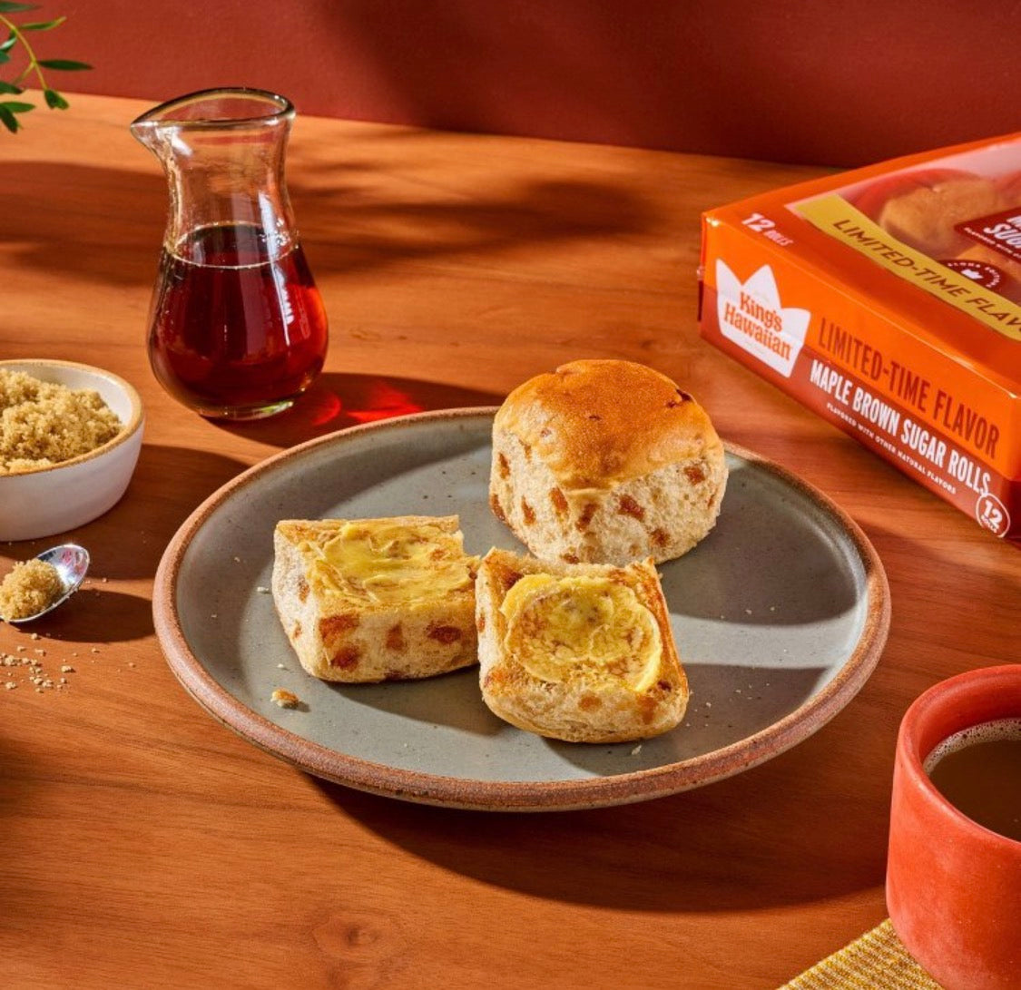 2 PACK! NEW! King’s Hawaiian Maple Brown Sugar Rolls, 12 ct.