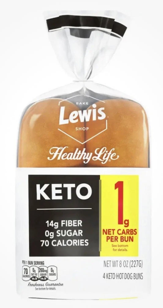 Lewis Bakery KETO Hot Dog Buns 4 Ct