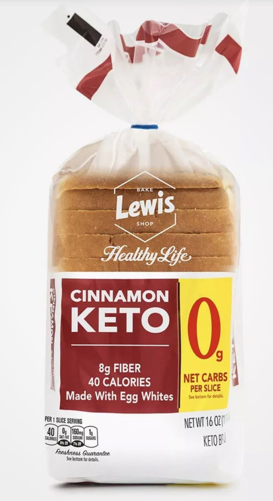 Lewis Bakery Cinnamon Keto Loaf Bread, 1 Lb