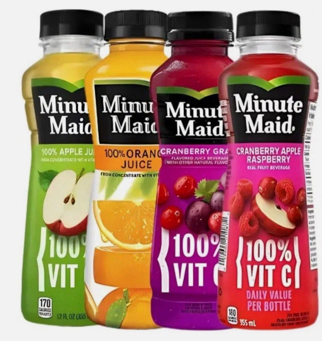 24 PACK! Minute Maid Variety Pack, 12 Oz Bottles