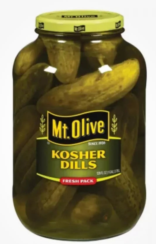 1 GALLON! Mt. Olive Kosher Dill Pickles, FREE EXPEDITED SHIPPING!