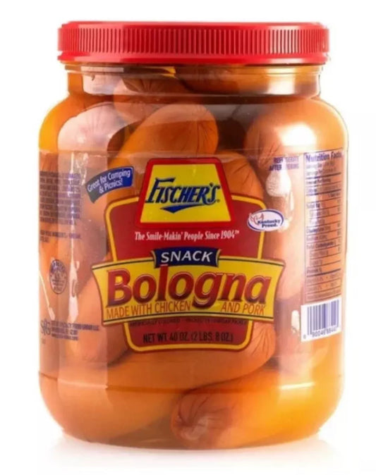 Fischer’s Pickled Snack Bologna, 40 oz, FREE EXPEDITED SHIPPING!