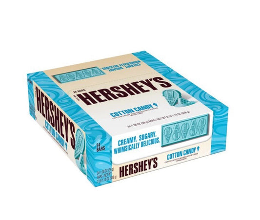 NEW! 24 PACK! HERSHEY'S Cotton Candy Ice Cream Candy Bars