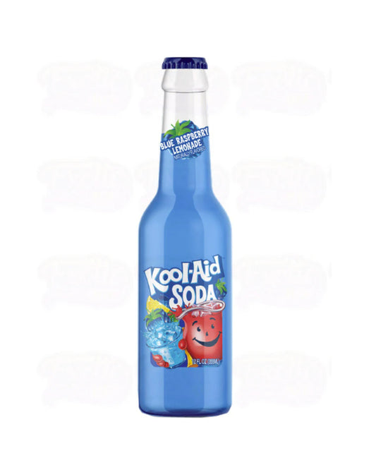 NEW! Kool-Aid Soda, Blue Raspberry Lemonade, 12 oz Glass Bottle, FREE EXPEDITED SHIPPING!