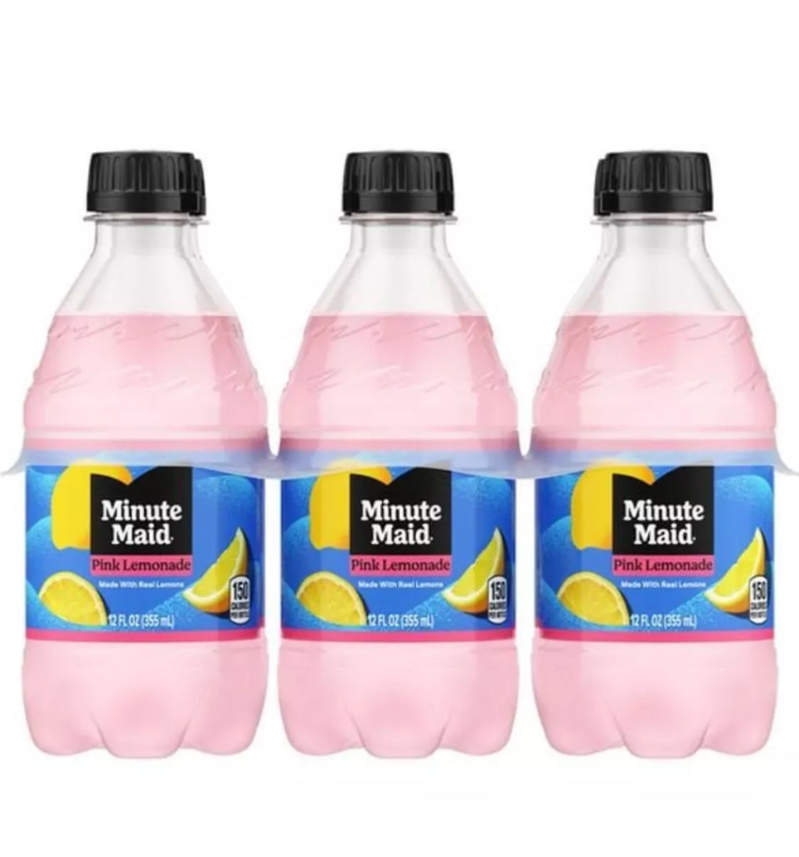 6 PACK! Minute Maid Pink Lemonade 12 Oz Bottles, FREE EXPEDITED SHIPPING!