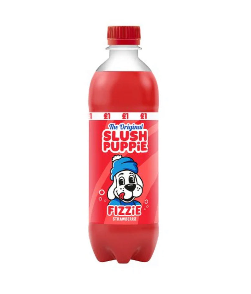 24 PACK! NEW!  Slush Puppie Fizzie Strawberry Drinks, 16 oz, FREE EXPEDITED SHIPPING!