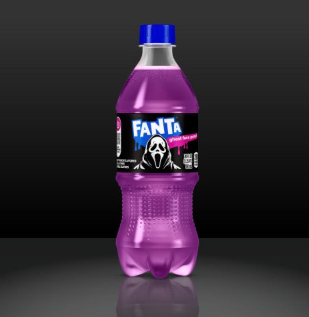 24 PACK! NEW! Fanta Ghost Face Punch Soda, 20 oz Bottles