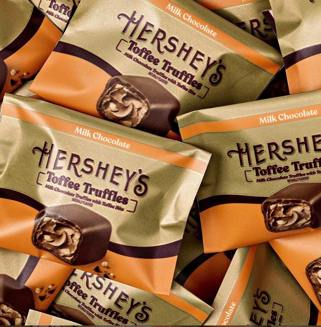 NEW! HERSHEY’S Milk Chocolate Toffee Truffles, 9 oz, FREE SHIPPING!
