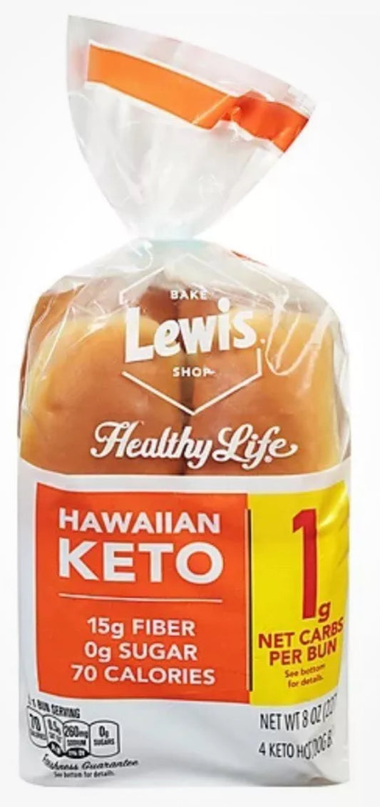 Lewis Bakery Hawaiian KETO Hot Dog Buns 4 Ct