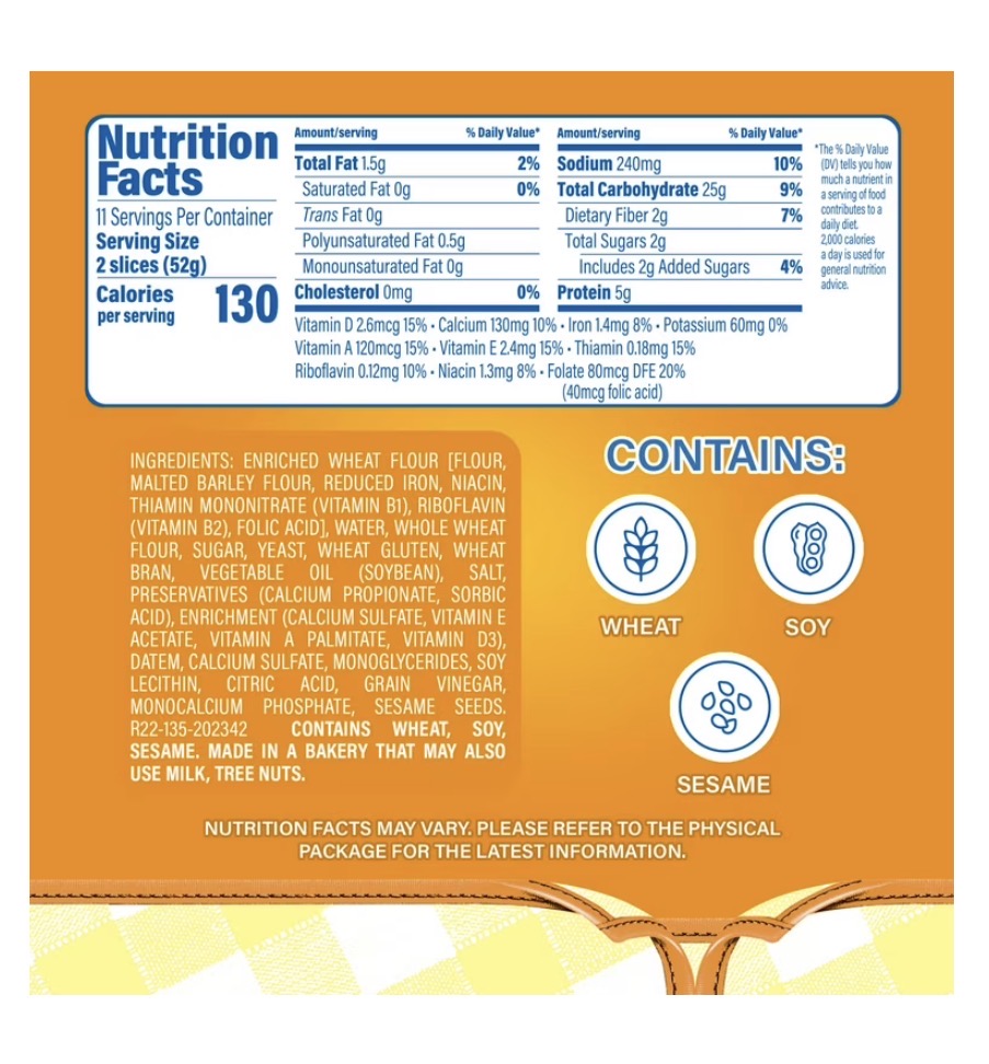 Bimbo Soft Wheat Loaf Bread, 20 oz