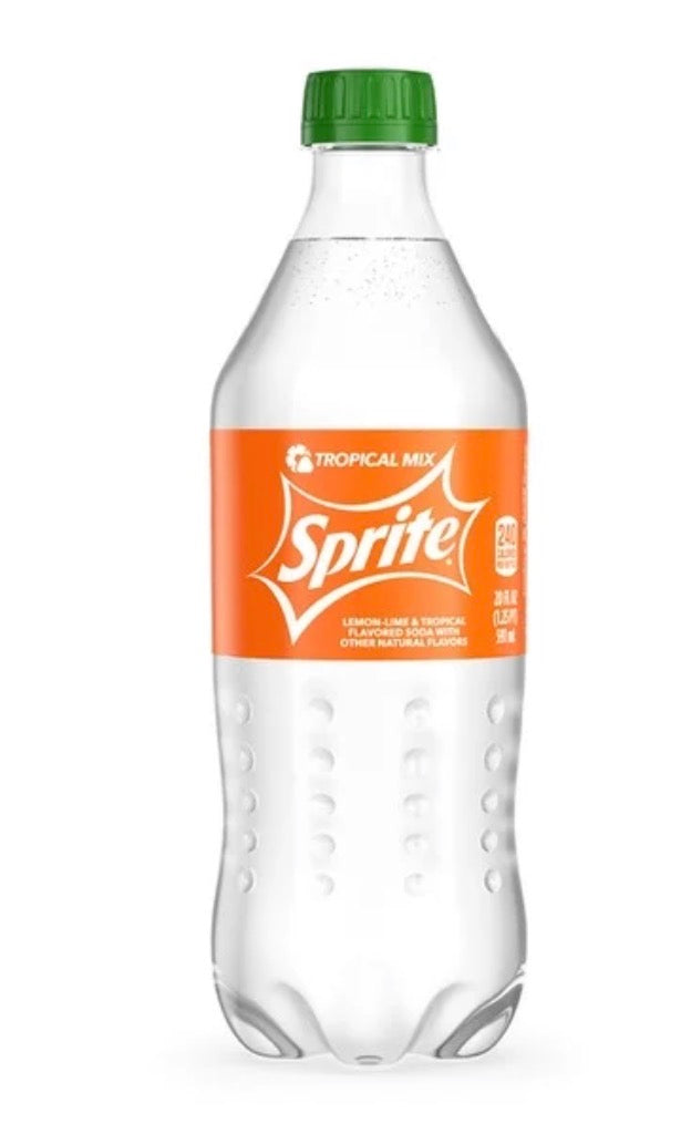 24 PACK! SPRITE TROPICAL MIX SODA, 20 OZ BOTTLES