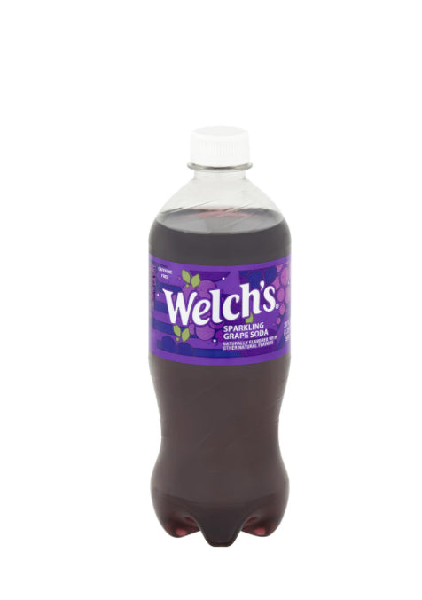 6 PACK! NEW! Welch's Sparkling Grape Soda, 20 oz