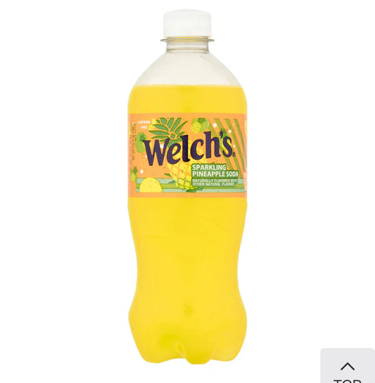 6 PACK! NEW! Welch's Sparkling Pineapple Soda, 20 oz