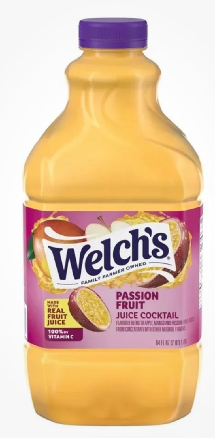 NEW! Welch’s Passion Fruit Juice Cocktail, 64 Oz, FREE EXPEDITED SHIPPING!