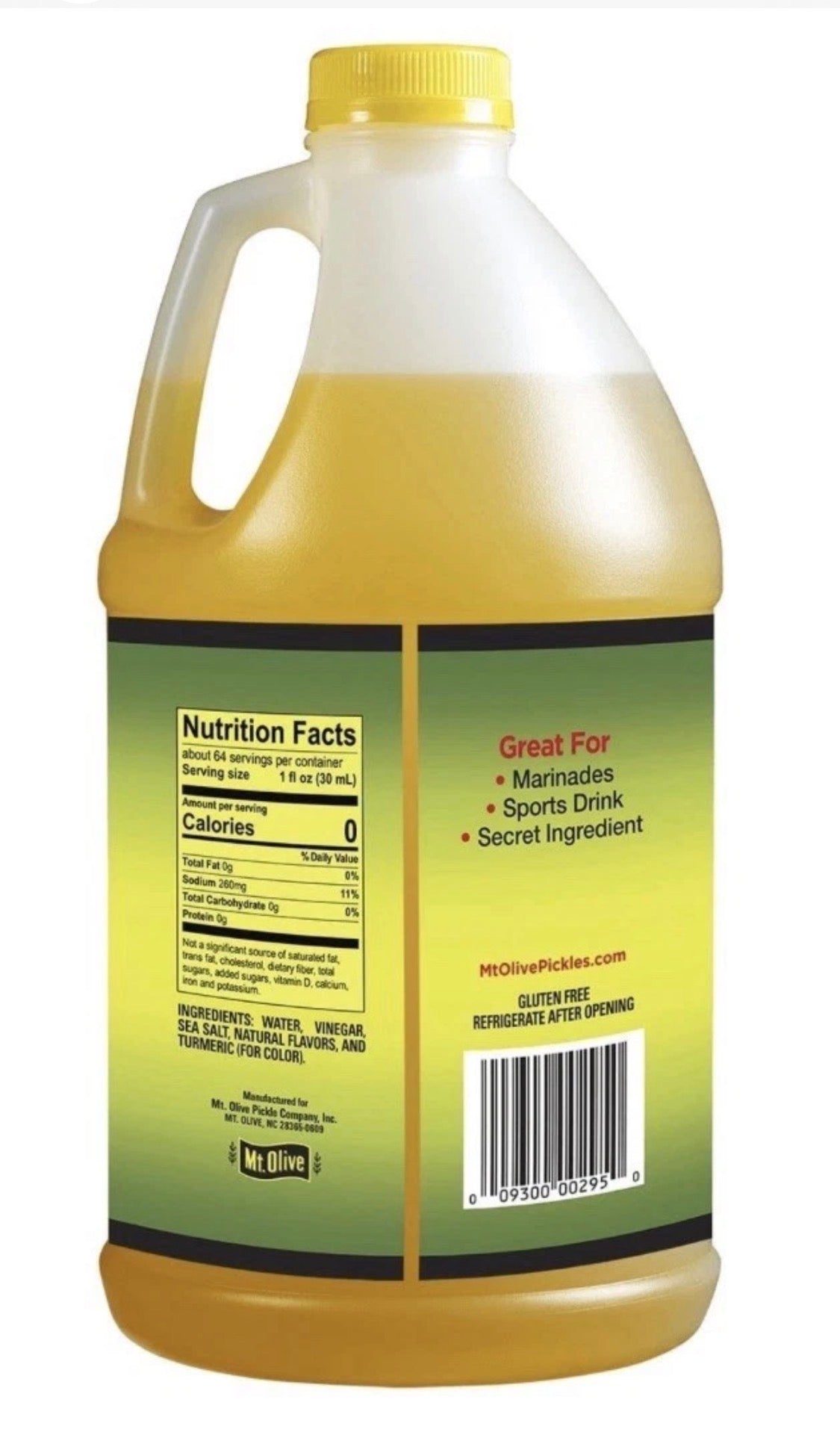 4 PACK! Mt. Olive Pickle Juice 100% Kosher Dill Pickle Brine, 64 oz
