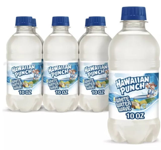 6 PACK! Hawaiian Punch Whitewater Wave, 10 Oz Bottles, FREE EXPEDITED SHIPPING!