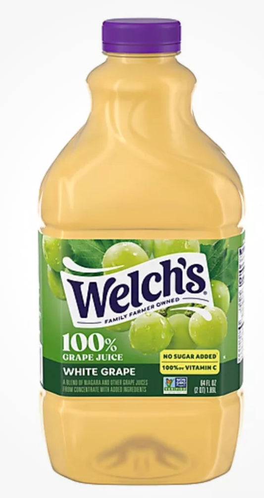 Welch’s 100% White Grape Juice, 64 Oz, FREE EXPEDITED SHIPPING!