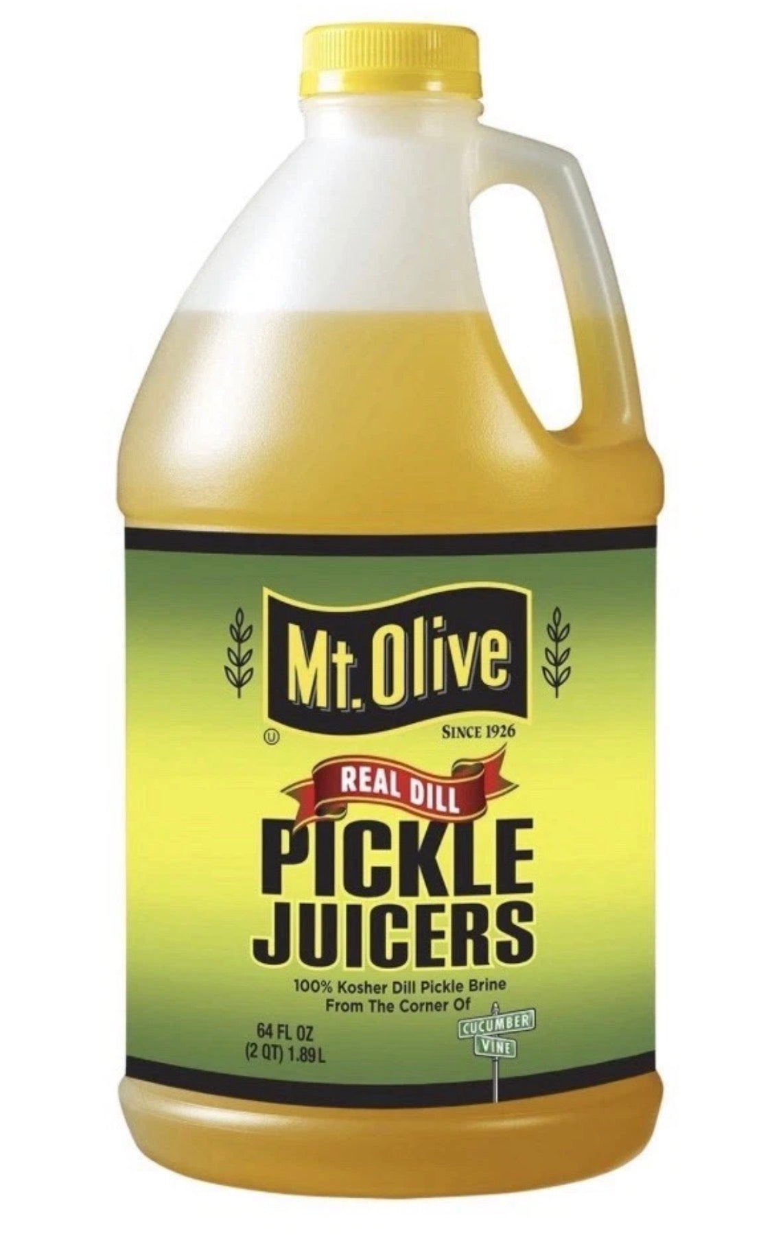 4 PACK! Mt. Olive Pickle Juice 100% Kosher Dill Pickle Brine, 64 oz
