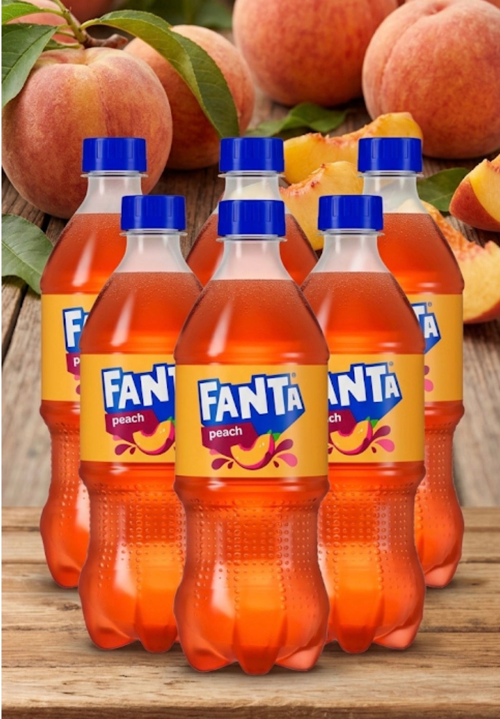 6 PACK! NEW! Fanta Peach Soda, 20 oz Bottles, LIMITED STOCK!
