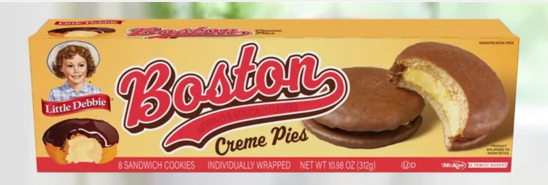 2 BOXES! NEW! Little Debbie Boston Creme Pies, 8 ct
