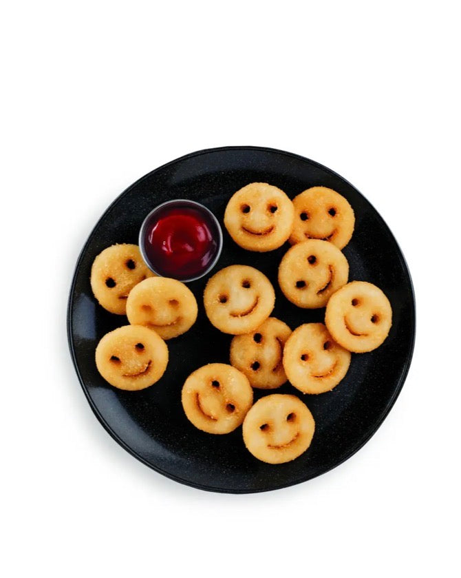 24 LBS! School Smiley Fries, SHIPS FROZEN!