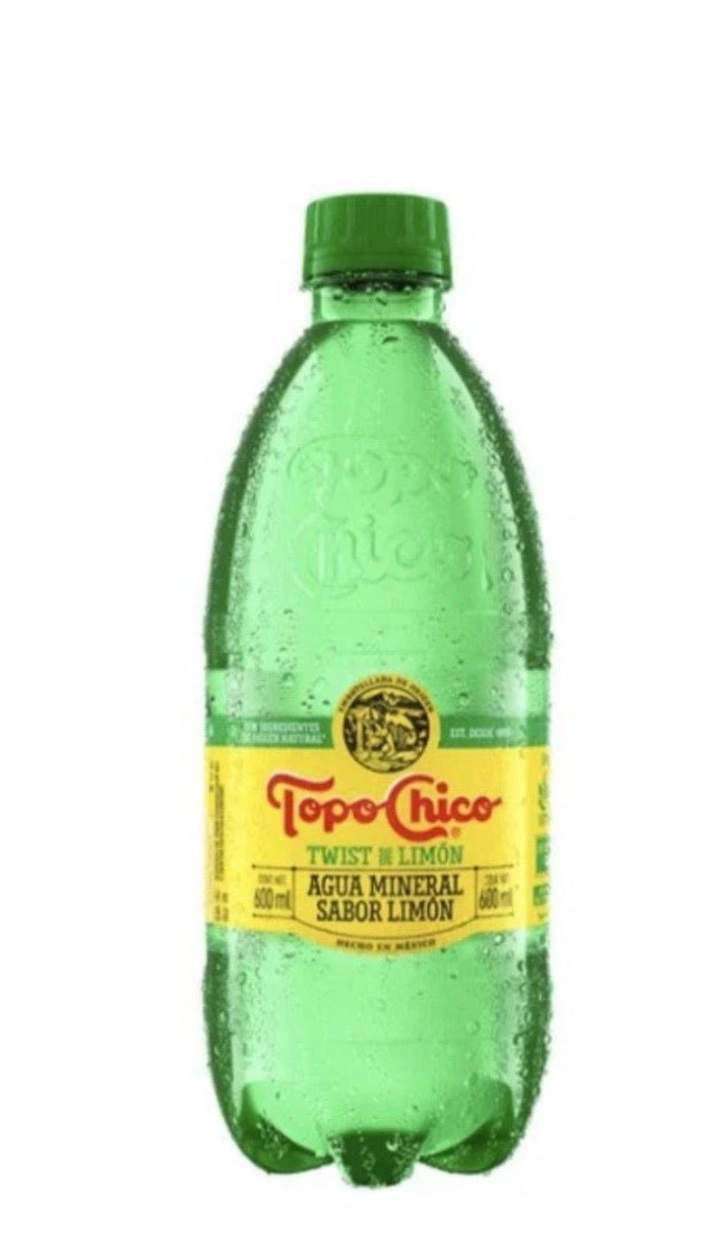 24 PACK! Topo Chico Twist Of Lime, IMPORTED FROM MEXICO! 20 oz Plastic Bottles!