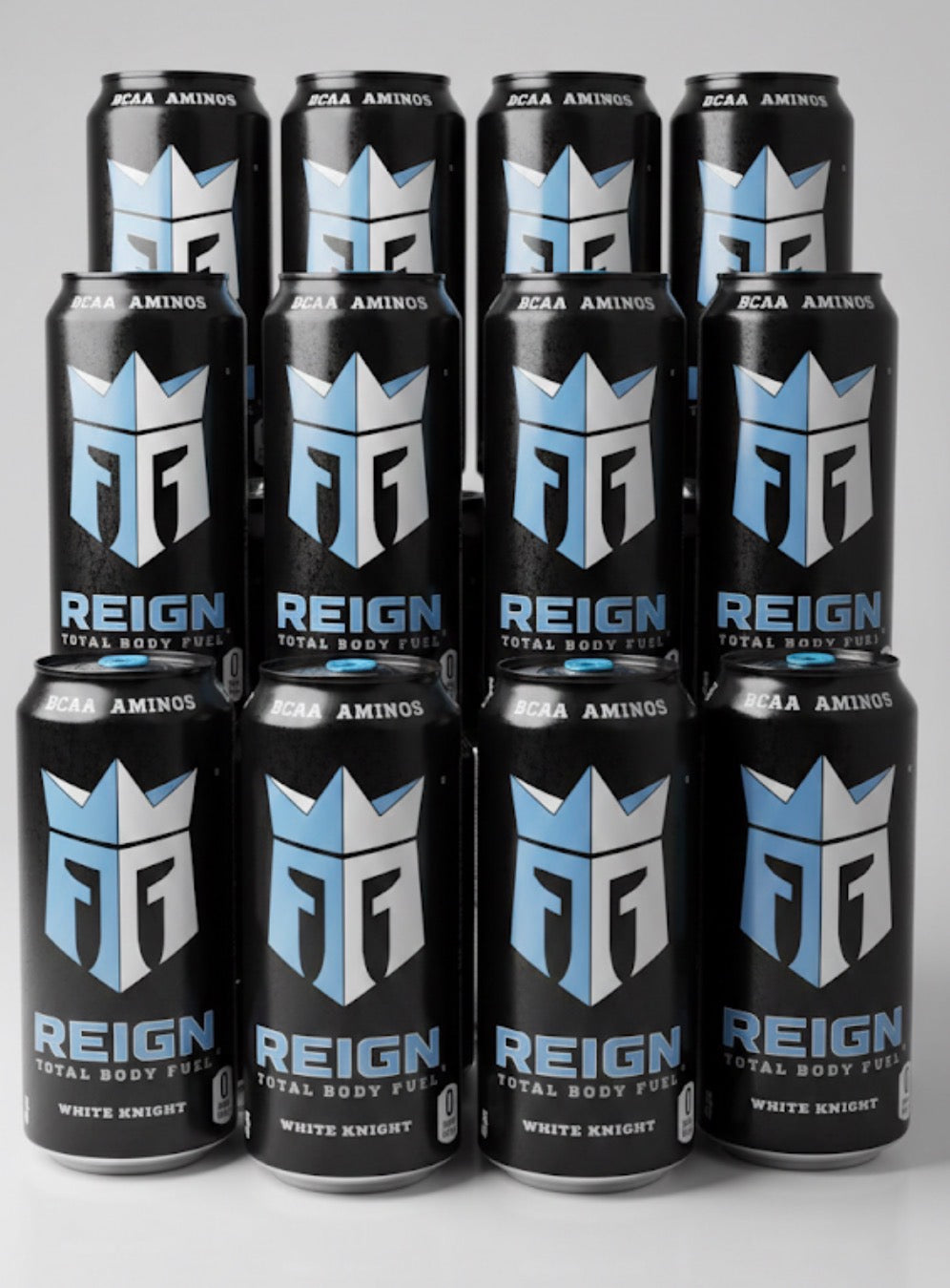 12 PACK! NEW! 2026! REIGN White Knight Energy Drink, 16 oz Cans