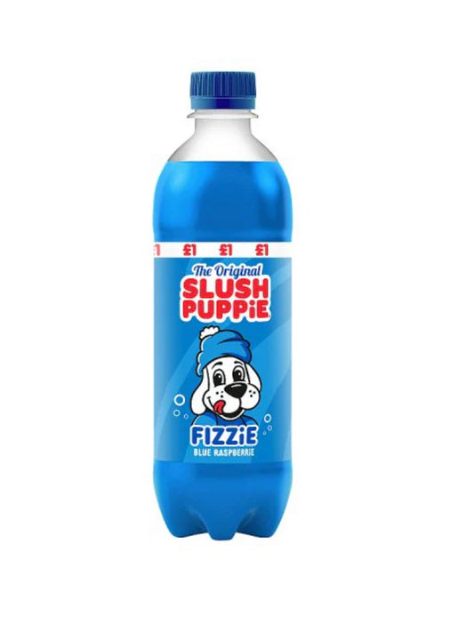 24 PACK! NEW! Slush Puppie Fizzie Blue Raspberry Drink, 16 oz, FREE EXPEDITED SHIPPING!
