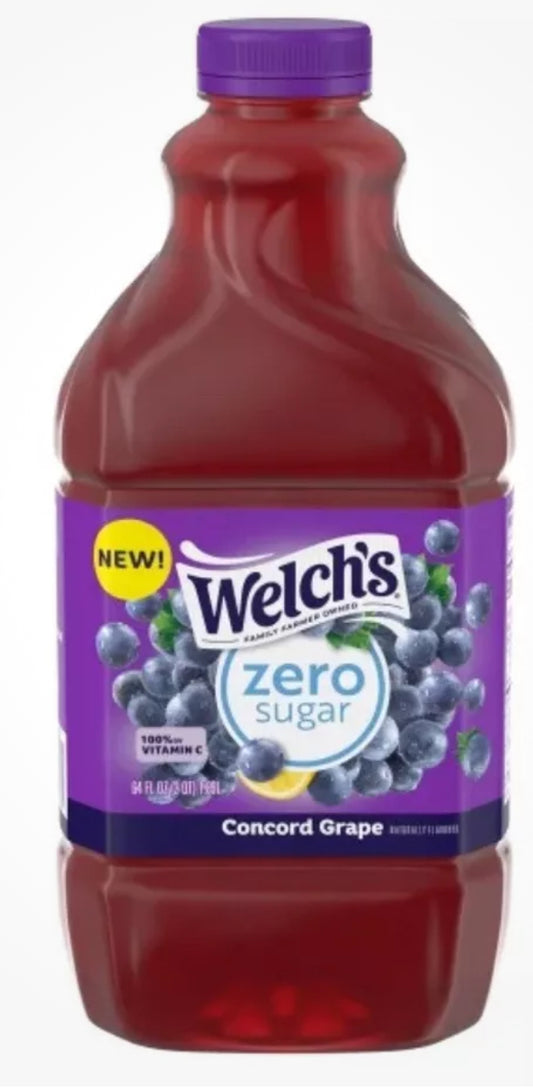 NEW! Welch’s Zero Sugar Concord Grape, 64 oz, FREE EXPEDITED SHIPPING!