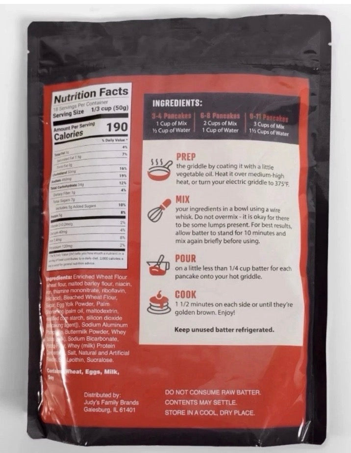 NEW! FROM TIK TOK! Judy's Pancake Mix, 32 oz