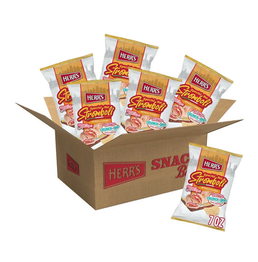 6 BIG BAGS! NEW! Herr’s Flavored By Philly Special Hot Stromboli Ripple Chips