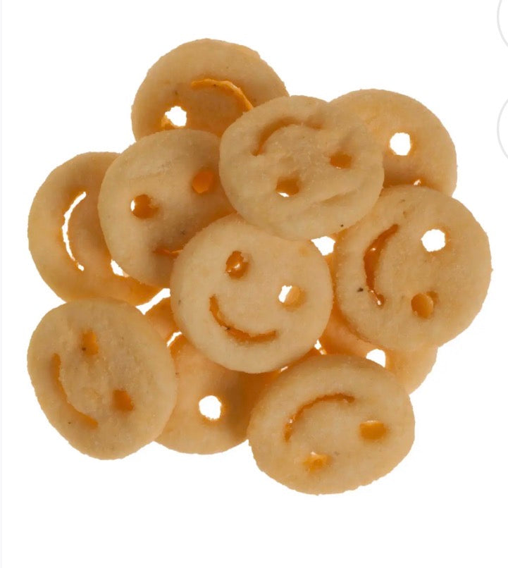 24 LBS! School Smiley Fries, SHIPS FROZEN!
