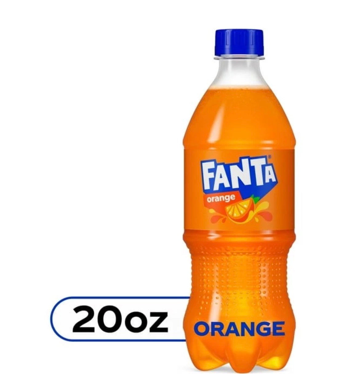 24 PACK! FANTA ORANGE SODA, 20 OZ BOTTLES