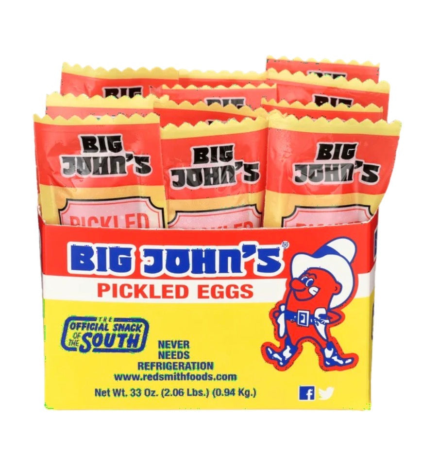 24 PACK! Big John’s Pickled Eggs, Individually Wrapped