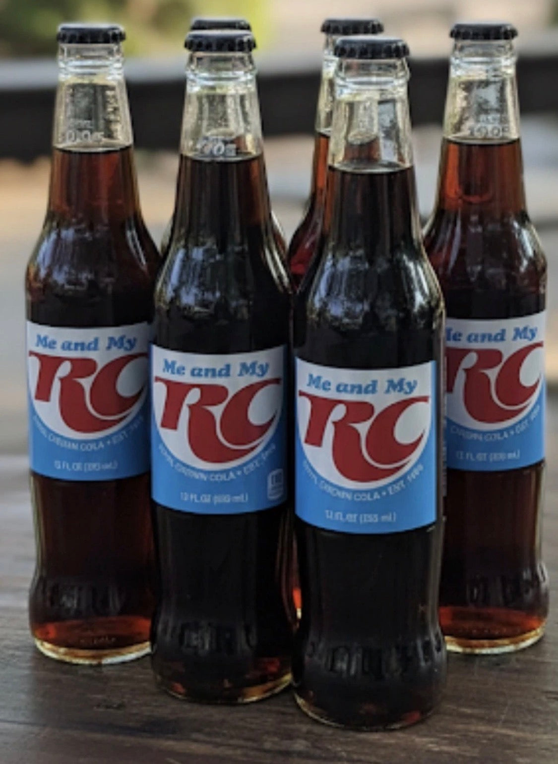 6 PACK! RC Cola Made With Real Sugar, 12 oz Glass Bottles