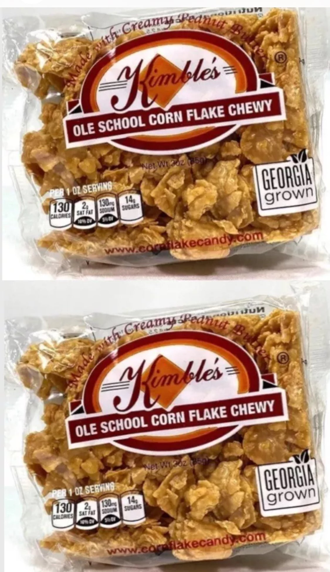 2 PACKS! Kimble’s Ole School Cornflake Chewy Square, 3 oz, FREE EXPEDITED SHIPPING!