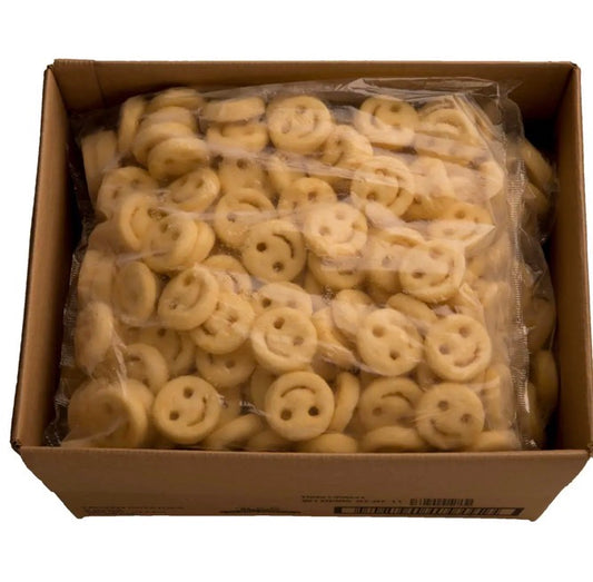 24 LBS! School Smiley Fries, SHIPS FROZEN!