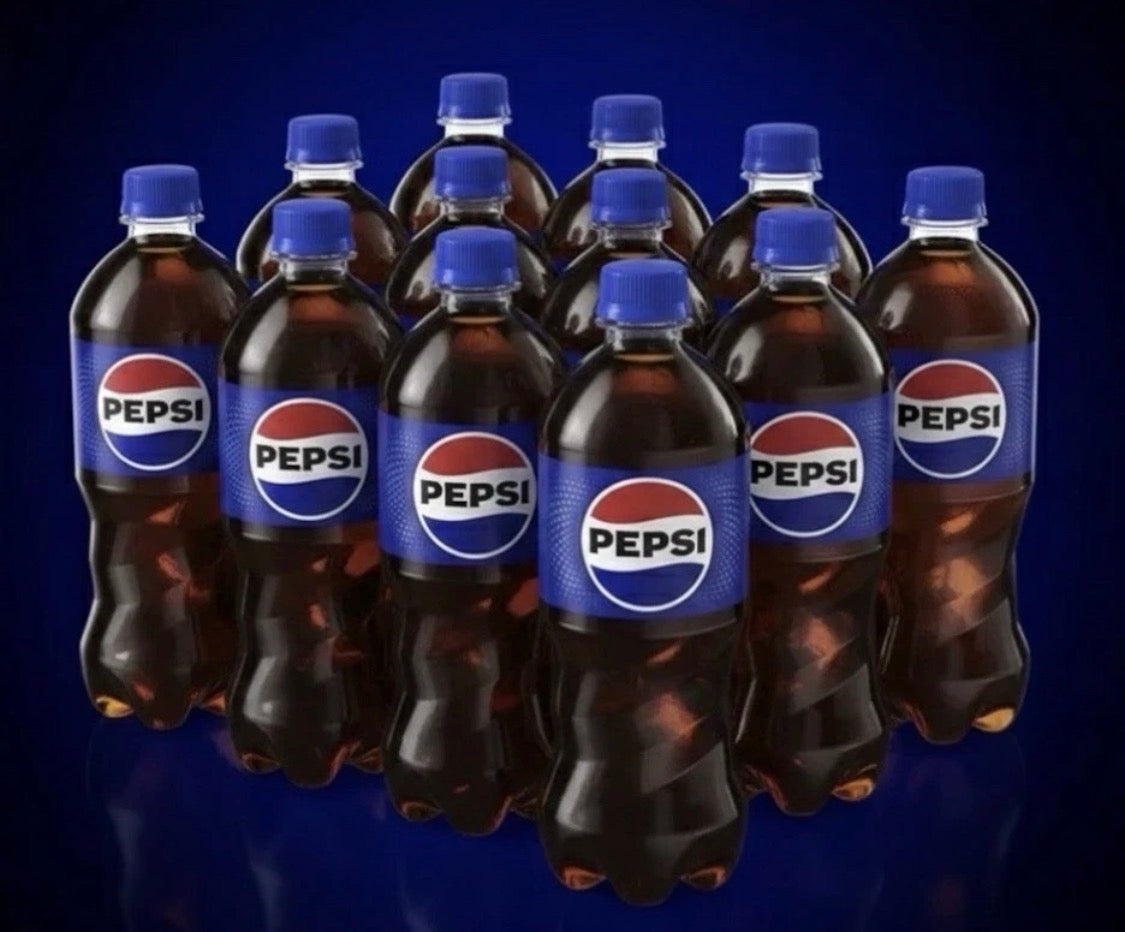 12 PACK! Pepsi Cola 20 oz Bottles