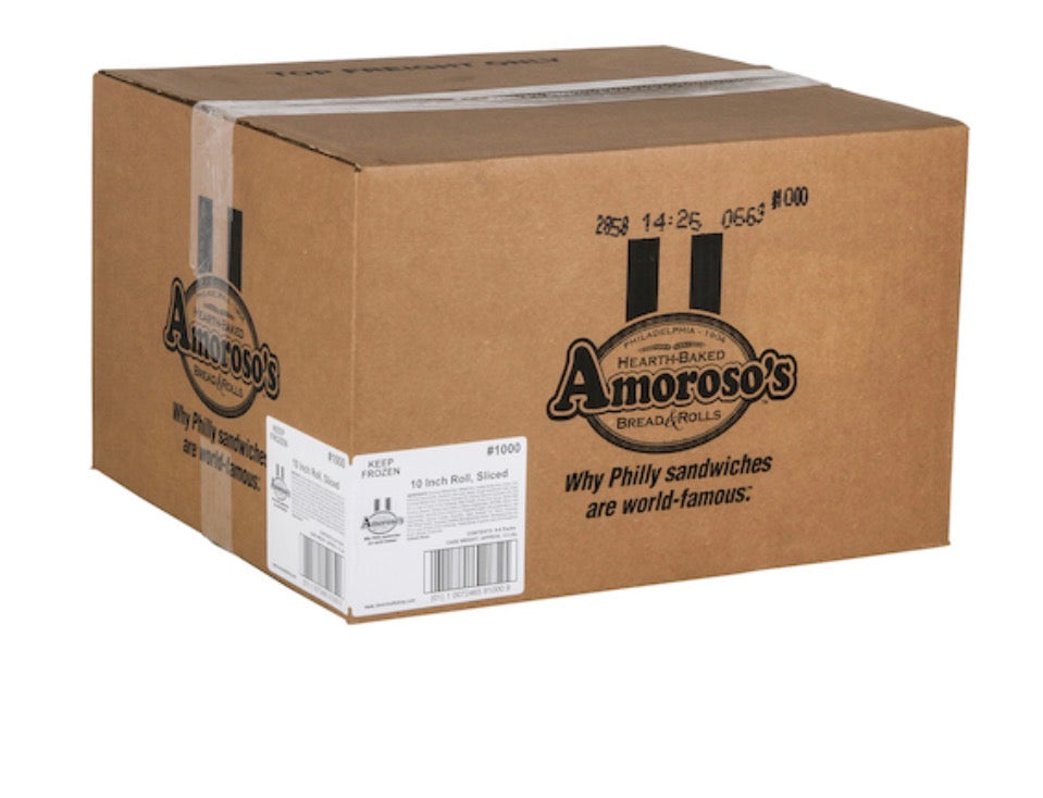 60 PACK! World Famous Amoroso’s 8 Inch Philly Bread Rolls, SHIPS FROZEN!