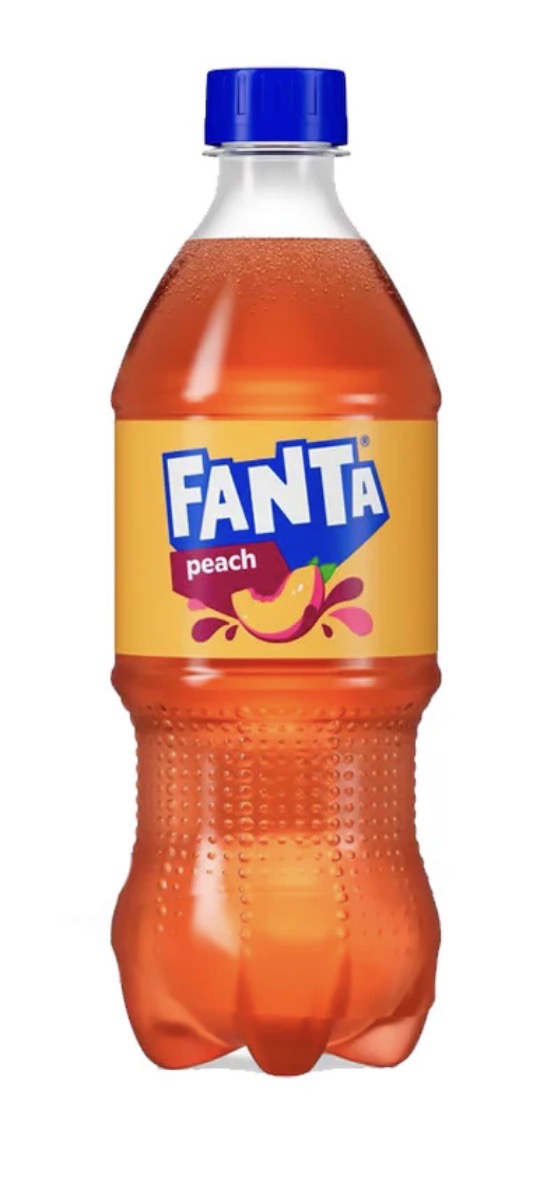 12 PACK! NEW! Fanta Peach Soda, 20 oz Bottles