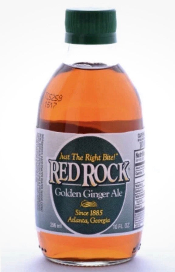 12 PACK! Red Rock Golden Ginger Ale, Made with Real Sugar, 10 oz Glass Bottles