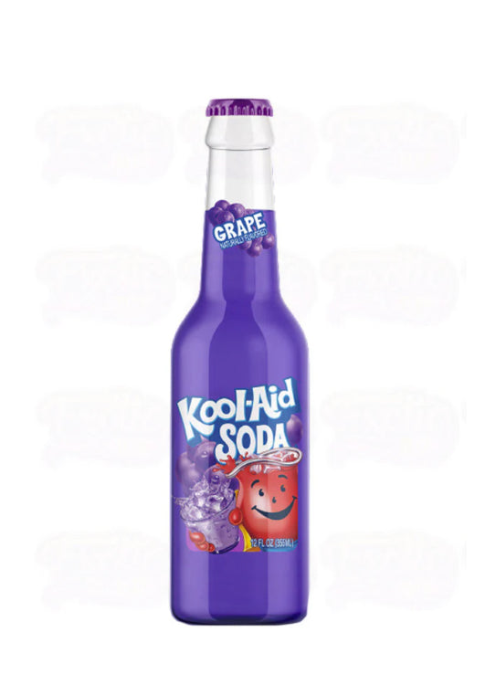 12 PACK! NEW! Kool-Aid Grape Soda, 12 oz Bottles, FREE EXPEDITED SHIPPING!