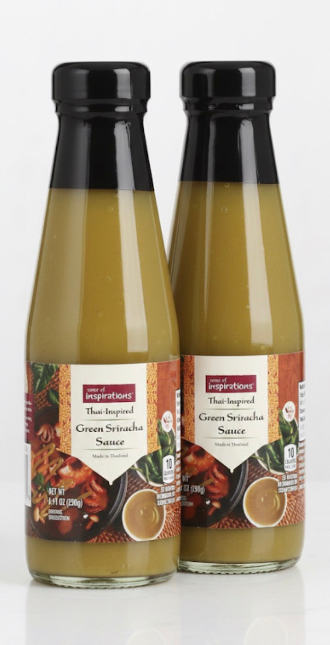 2 PACK! Taste of Inspirations Thai-Inspired Green Siracha Sauce, FREE SHIPPING!