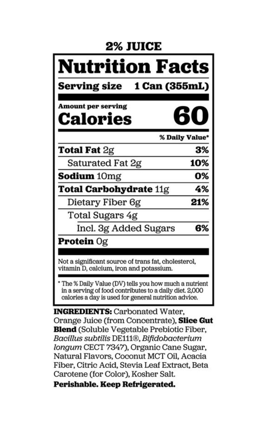 12 PACK! NEW! Slice Healthy Orange Dirty Soda, 12 oz Cans