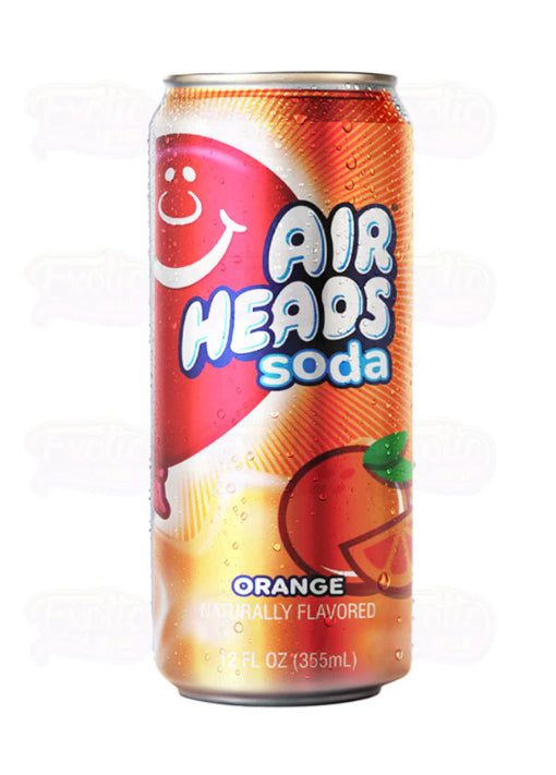 6 PACK! NEW! Airheads Orange Soda, 12 oz Cans, FREE SHIPPING!