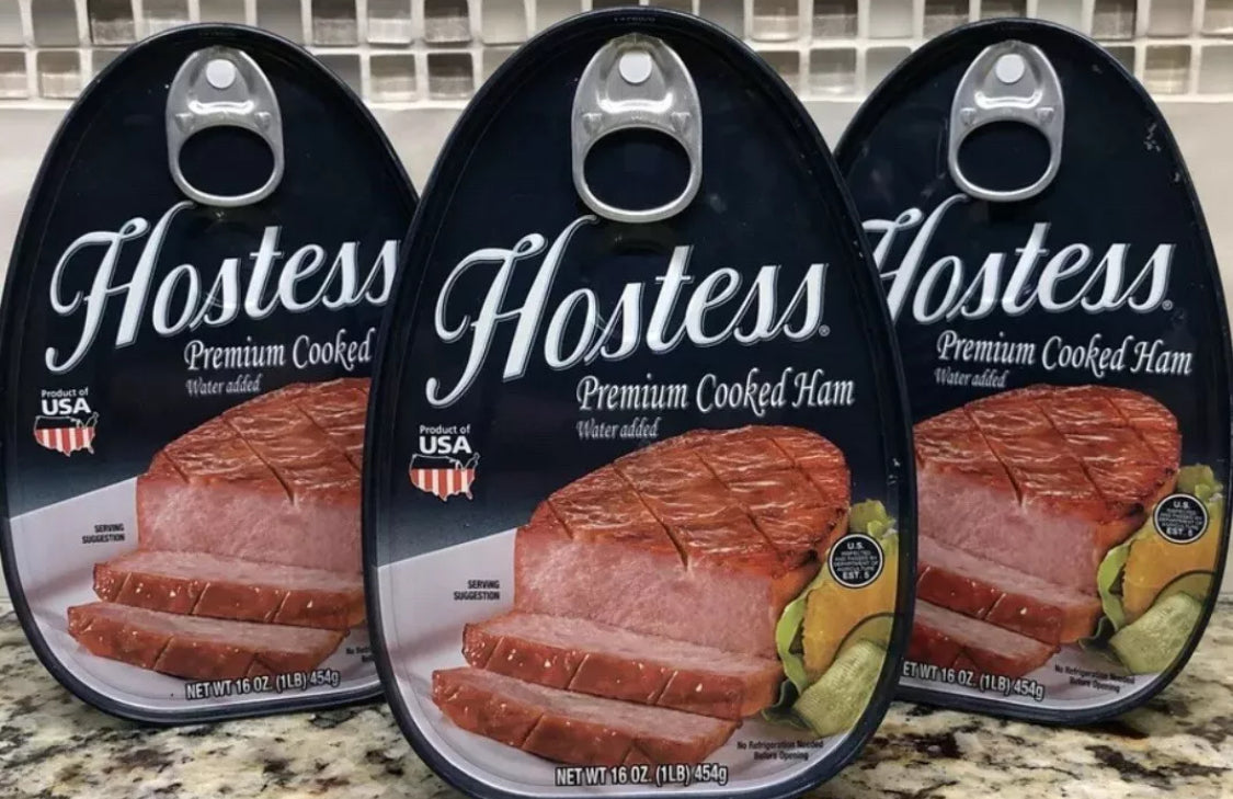 3 PACK! Hostess Premium Cooked Canned Ham, 16 Oz.