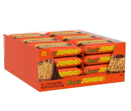 24 PACK! NEW! 2026! REESE'S Jumbo Cup, 2.8 oz, SHIPS COOL!